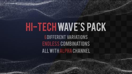 Videohive - HiTech Waves Pack - 25575405