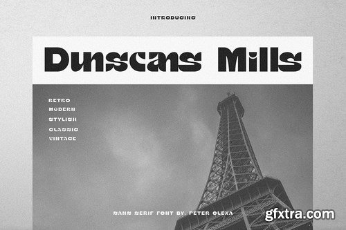 Dunscans Mills - Modern Bold Sans