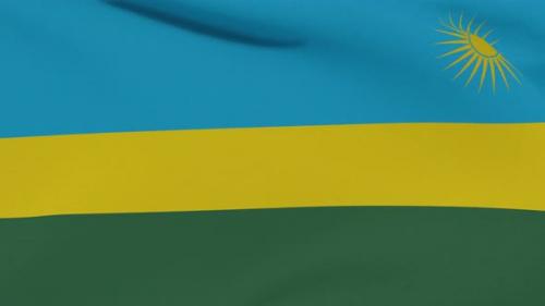 Videohive - Flag Rwanda Patriotism National Freedom Seamless Loop - 34244785