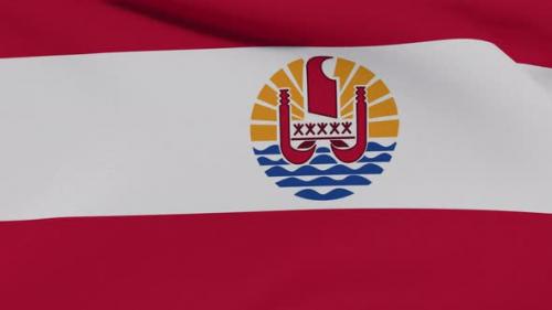 Videohive - Flag French Polynesia Patriotism National Freedom Seamless Loop - 34244869