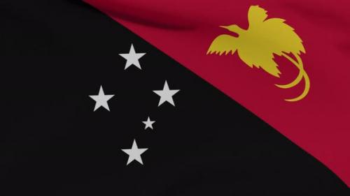 Videohive - Flag Papua New Guinea Patriotism National Freedom Seamless Loop - 34244905