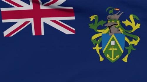 Videohive - Flag Pitcairn Islands Patriotism National Freedom Seamless Loop - 34244966