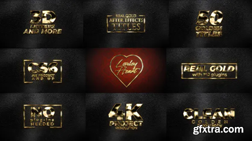 Videohive Real Gold Titles 31630147