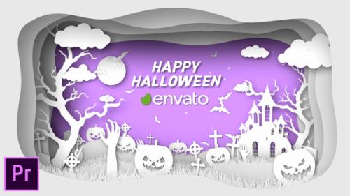 Videohive - Paper Cut Halloween Wishes - Premiere Pro - 34323536