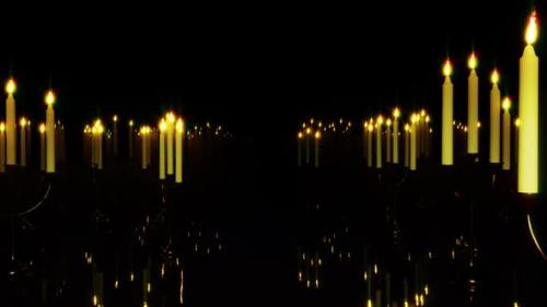 Videohive - Flying In Candlestick Night 01 HD - 34280016