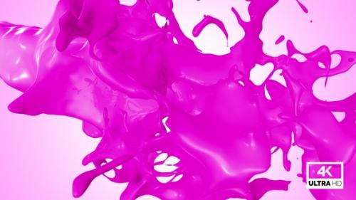 Videohive - Pink Paint Jet Stream Splash V4 - 34280048