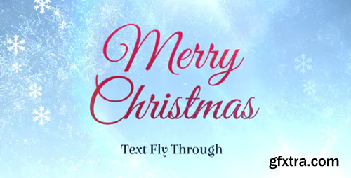 Videohive Merry Christmas Text Flythrough 13653560