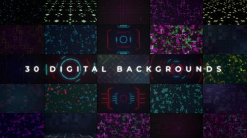Videohive - Digital Backgrounds for Premiere Pro - 34397168