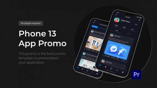 Videohive - App Promo Phone 13 Pro for Premiere Pro - 34424117