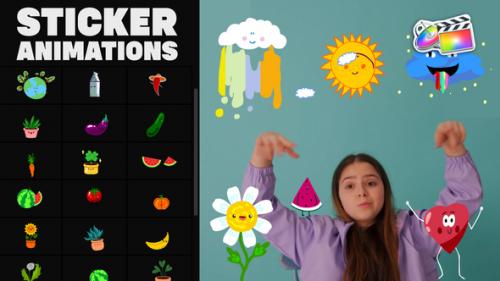 Videohive - Nature Emoji Stickers Animations | FCPX - 34441635