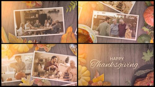 Videohive - Thanksgiving Day Slideshow Opener for DaVinci Resolve - 34401476