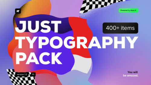 Videohive - Just Typography Pack for Premiere Pro - 34410712