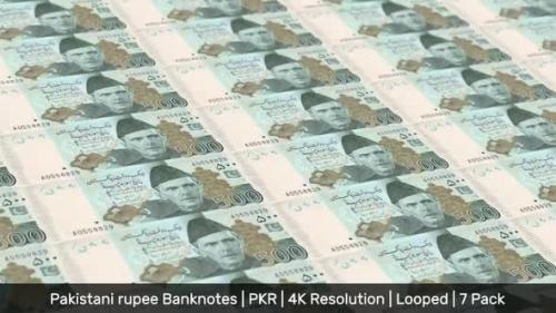 Videohive - Pakistan Banknotes Money / Pakistani rupee / Currency Rs / PKR / 7 Pack - 4K - 34420380