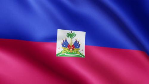 Videohive - Haitian flag | Flag of Haiti | UHD | 60fps - 34423262