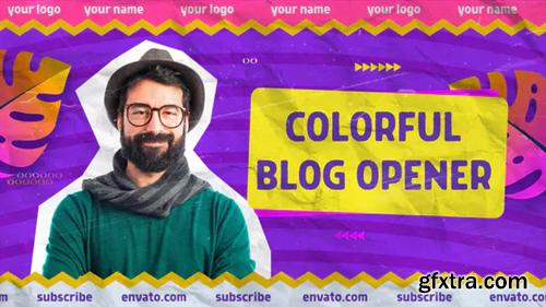 Videohive Colorful Blog Opener 34156613