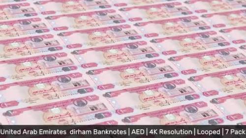 Videohive - United Arab Emirates Banknotes / UAE Money / dirham / AED / 7 Pack - 4K - 34420374