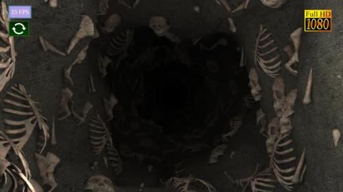 Videohive - Halloween Mystery Skull Cave A5 HD - 34353167