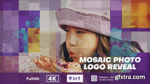 Videohive Mosaic Photo Logo Reveal 33395949