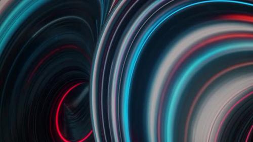 Videohive - Fantastic futuristic background with twisted substances colored in neon lights - 34337908