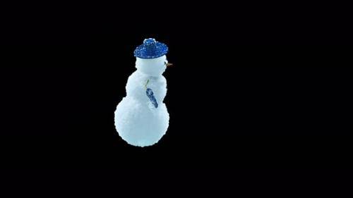 Videohive - 52 Snowman Dancing 4K - 34338936