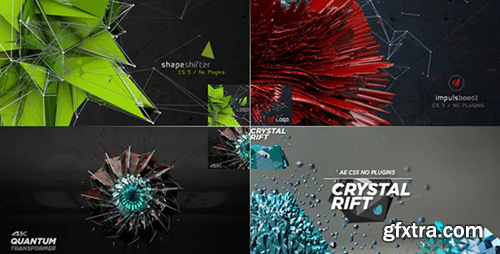 Videohive 3D Shapes Logo 4in1 13563818