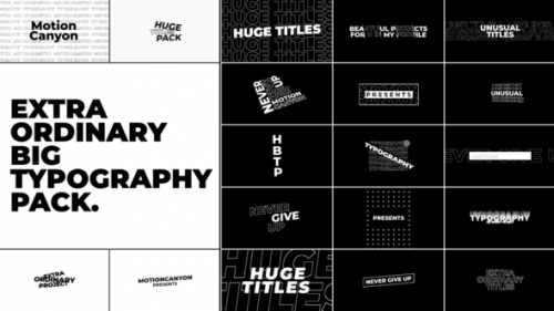 Videohive - Extraordinary Big Typography - 34337165