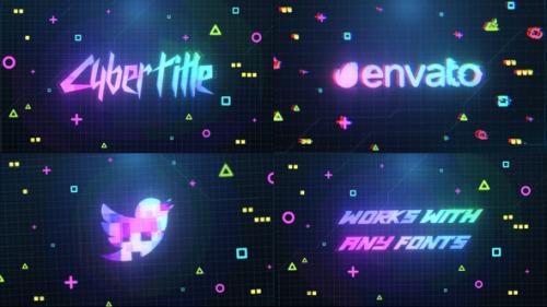 Videohive - Cyberpunk Logo And Title || FCPX - 34446552