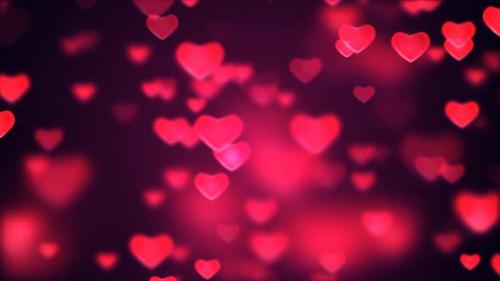 Videohive - Hearts Background - 33428062