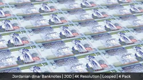 Videohive - Jordan Banknotes Money / Jordanian dinar / Currency JD / JOD / 4 Pack - 4K - 34491043