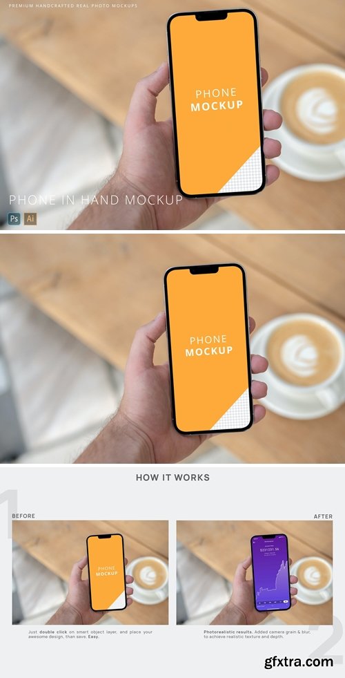 iPhone 13 Pro Max in Businessman Hand Mockup