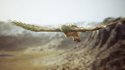 Videohive - Extreme Slow Motion Shot of Eagle - 34491464