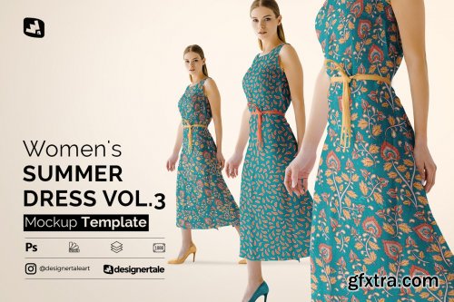 CreativeMarket - Women\'s Summer Dress Mockup Vol.3 4905778