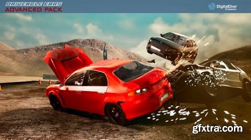 Unreal Engine - Drivable Cars: Advanced Multiplayer Pack with damage, destruction, animations