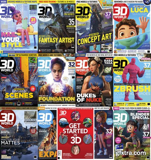 3D World - 2021 Full Year Issues Collection
