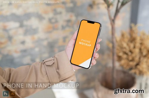 iPhone 13 Pro Max in Business Woman Hand Mockup