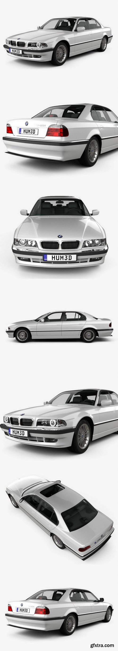 BMW 7 series 1998 3D Model