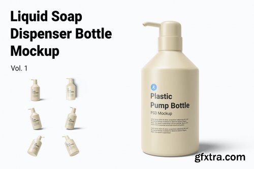 Liquid Soap Dispenser Bottle Mockup Vol.1