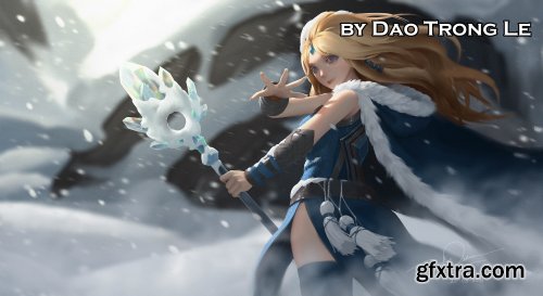 Ice Princess Full video process + Brushes by Dao Trong Le