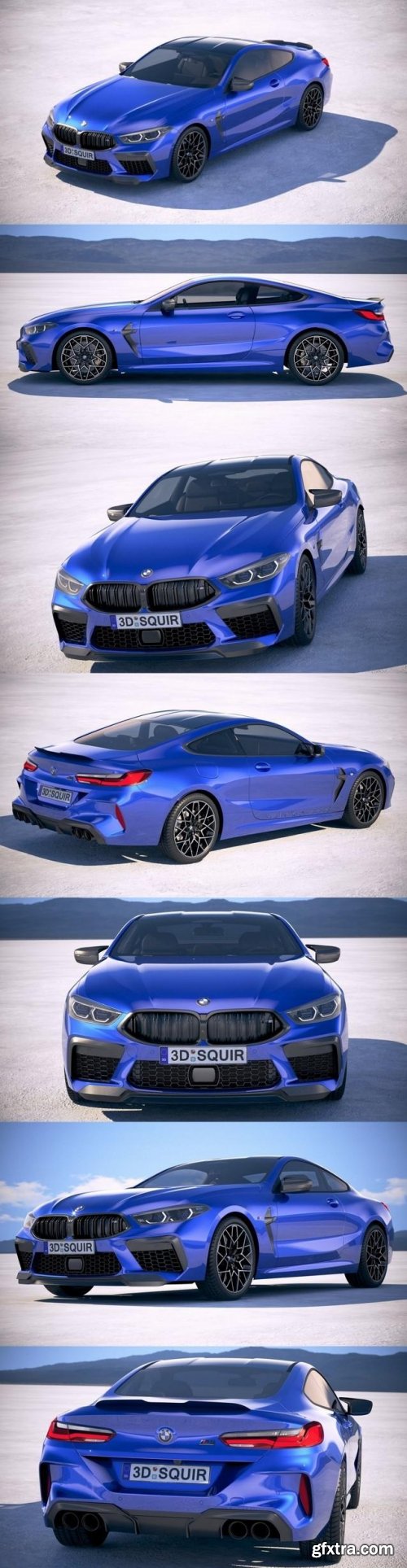 BMW M8 Competition Coupe 2020 3D Model