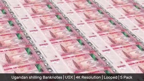 Videohive - Uganda Banknotes Money / Ugandan shilling / Currency USh / UGX / 5 Pack - 4K - 34496939