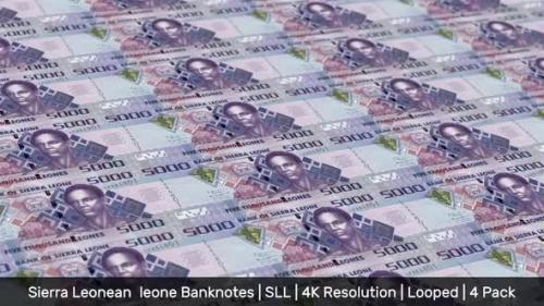 Videohive - Sierra Leone Banknotes Money / Sierra Leonean leone / Currency Le / SLL / 4 Pack - 4K - 34498904