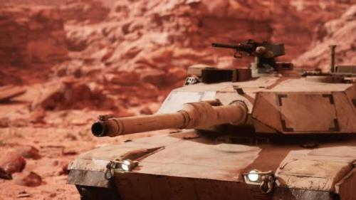 Videohive - American Tank Abrams in Afghanistan - 34502877