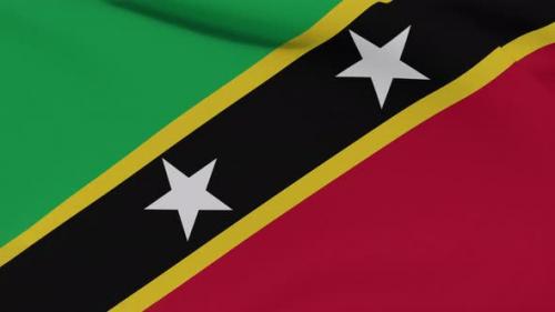 Videohive - Flag Saint Kitts and Nevis Patriotism National Freedom Seamless Loop - 34507011