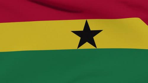 Videohive - Flag Ghana Patriotism National Freedom Seamless Loop - 34507075