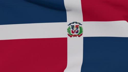 Videohive - Flag Dominican Republic Patriotism National Freedom Seamless Loop - 34507171