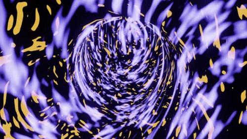 Videohive - Vj Loop Nebula Black Hole Tunnel Background Tube Movement 4K - 34508225