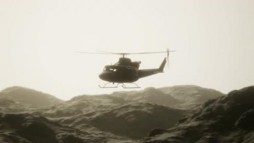 Videohive - Slow Motion United States Military Helicopter in Vietnam - 34502838