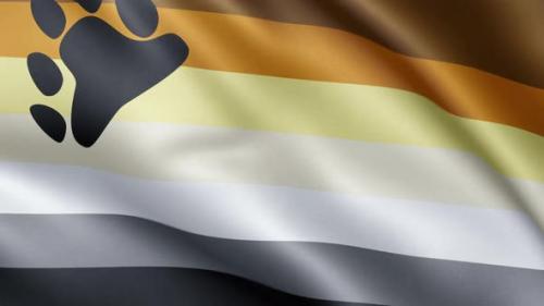 Videohive - Bear Brotherhood flag | Flag of Gay Pride | UHD | 60fps - 34504596
