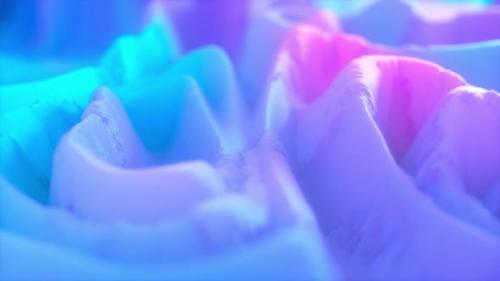 Videohive - Gradient Surface Shapes Flowing Background - 34506804