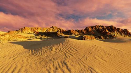 Videohive - Panorama Of Mountain Range And Desert - 29404858